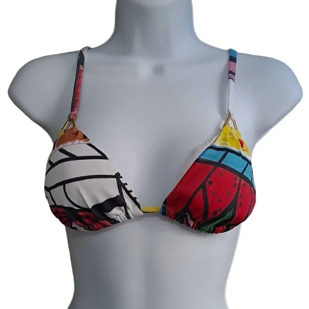 Swiminista x James Peter Henry Sexy Bikini Top Sydney Print Small